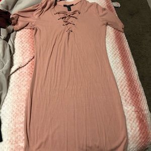 Coral pink dress